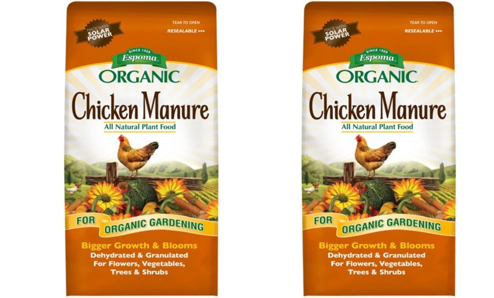 EspomEspoma Organic Chicken Manure 3.75 lb. Bag. All Pound (Pack of 2)