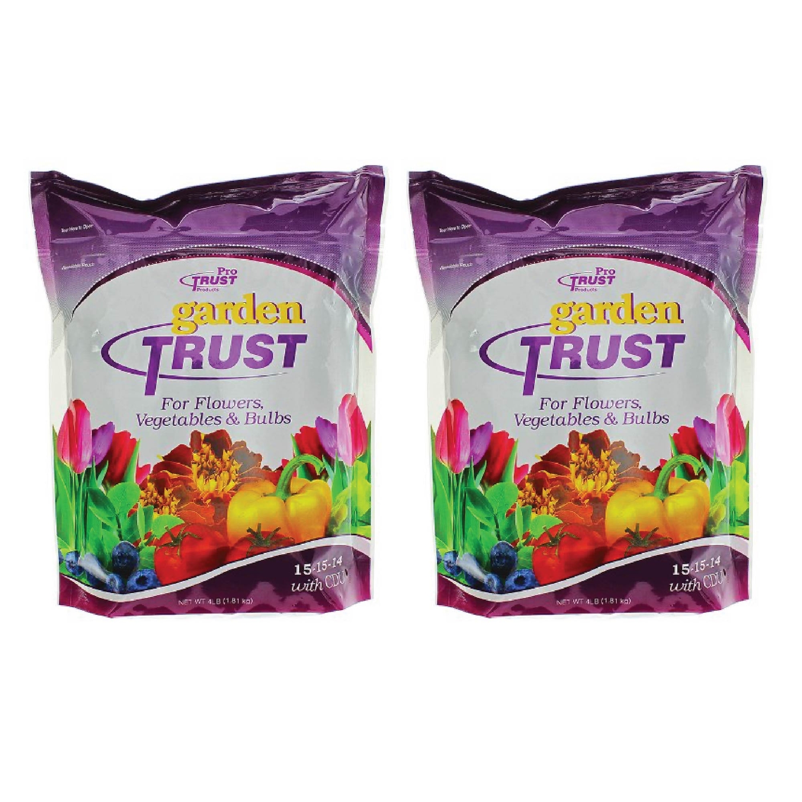 Garden Trust Flower & Vegetable Fertilizer – 4 Lb Bag (2 Pack)