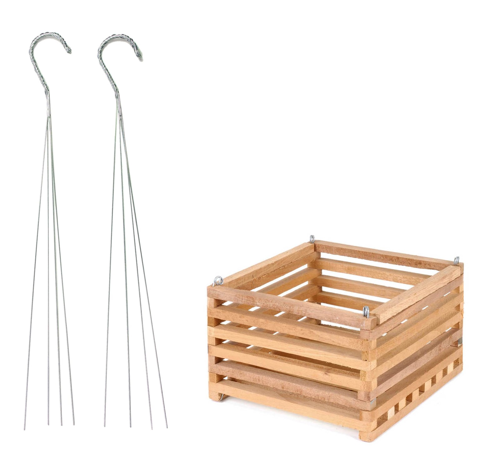 Sun Bulb 52720 Better GRO Square Cedar Basket, 8″