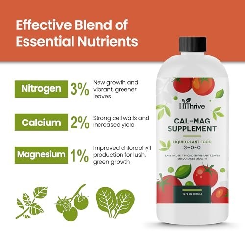16oz Cal Mag for Plants – Makes 96 Gallons of Calmag for Plants Fertilizer, Liqu
