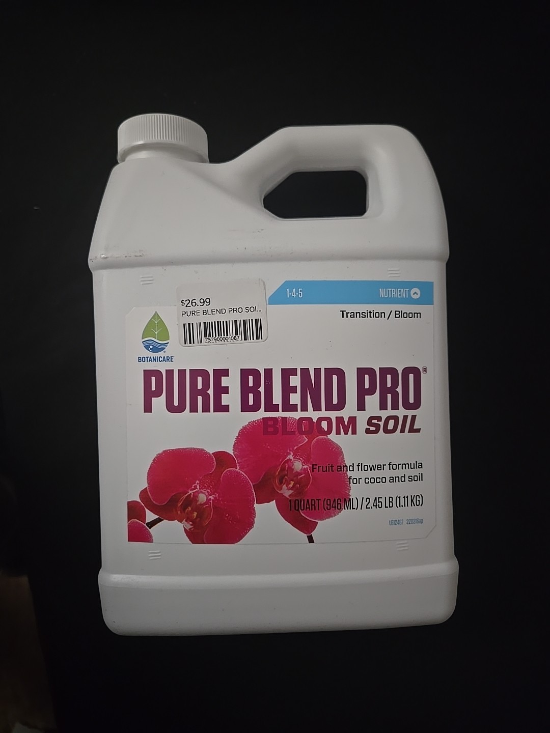 Pure Blend Pro Bloom Soil 1QT