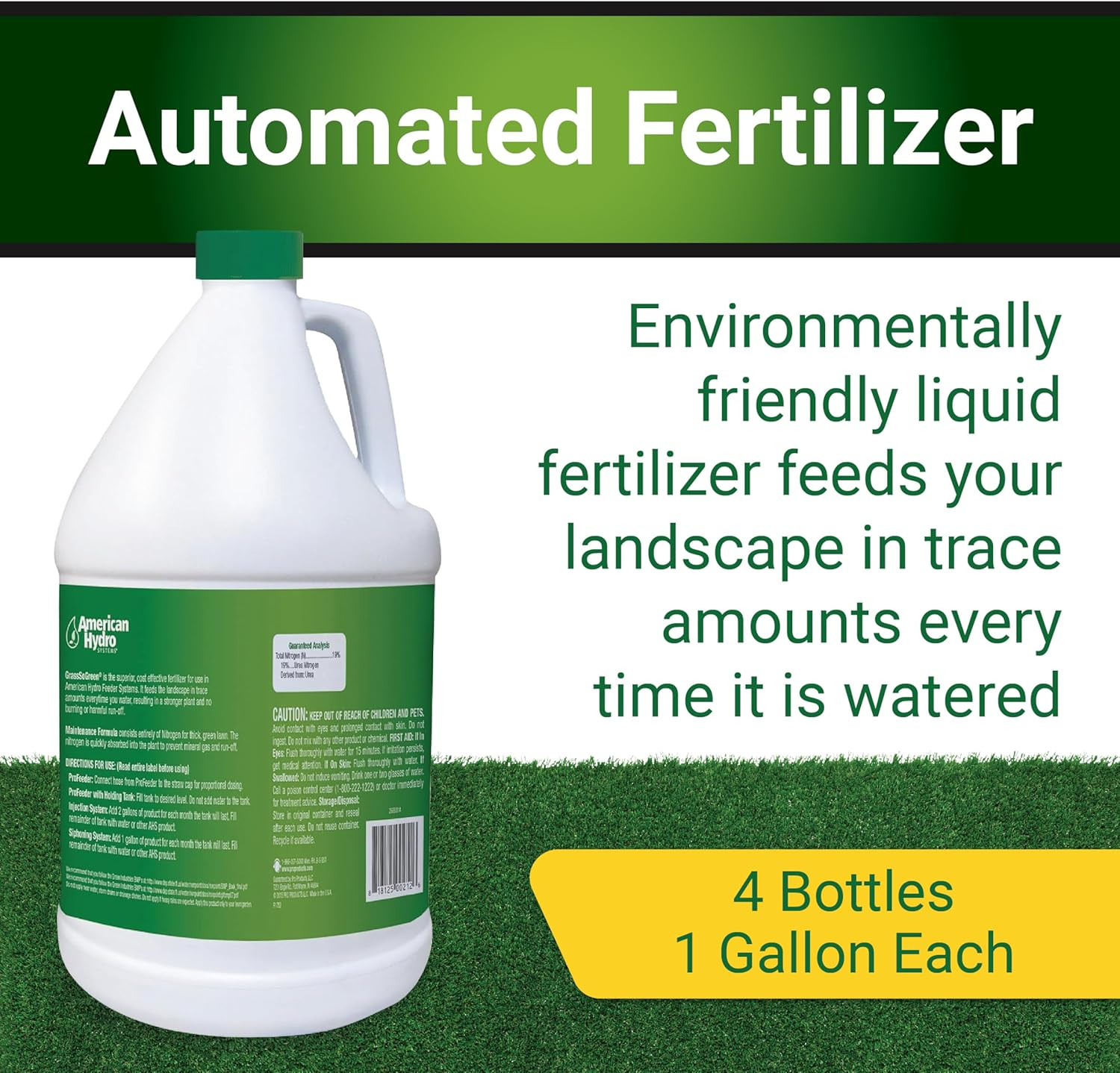 American Hydro Systems Grasssogreen Maintenance Formula, Grass and Landscape Fer