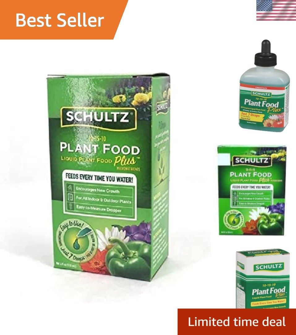 4 oz All-Purpose Liquid Plant Food – Quick-Absorbing Formula for Lush Foliage