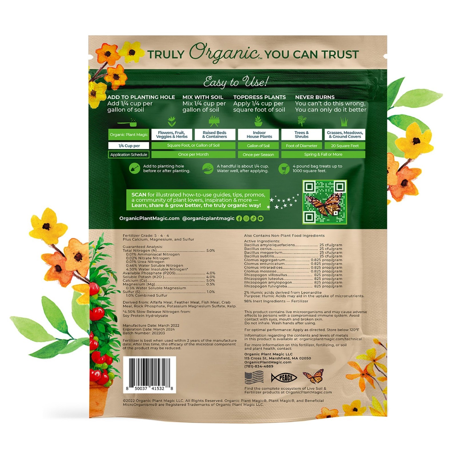 Organic Slow Release Granular Fertilizer – Long-Lasting Plant Food for Indoor &