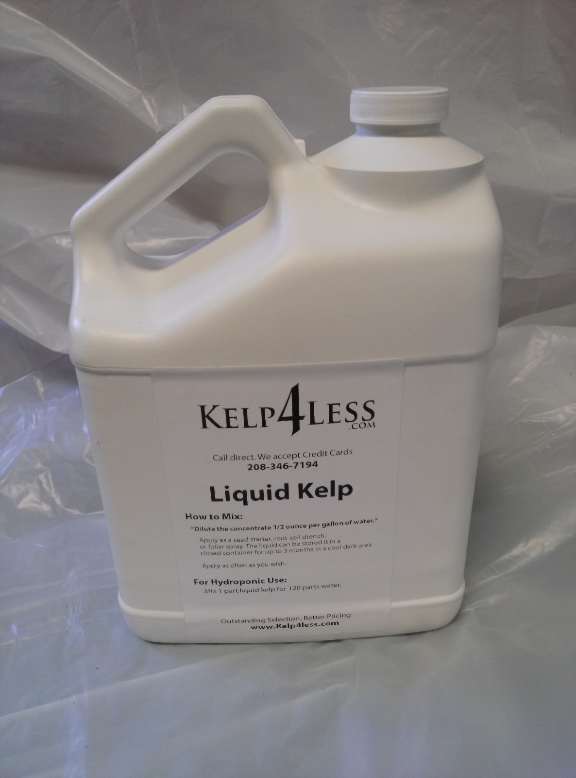 Liquid Kelp Extract 2 gallons Seaweed Organic Fertilizer OMRI ORGANIC NATURAL
