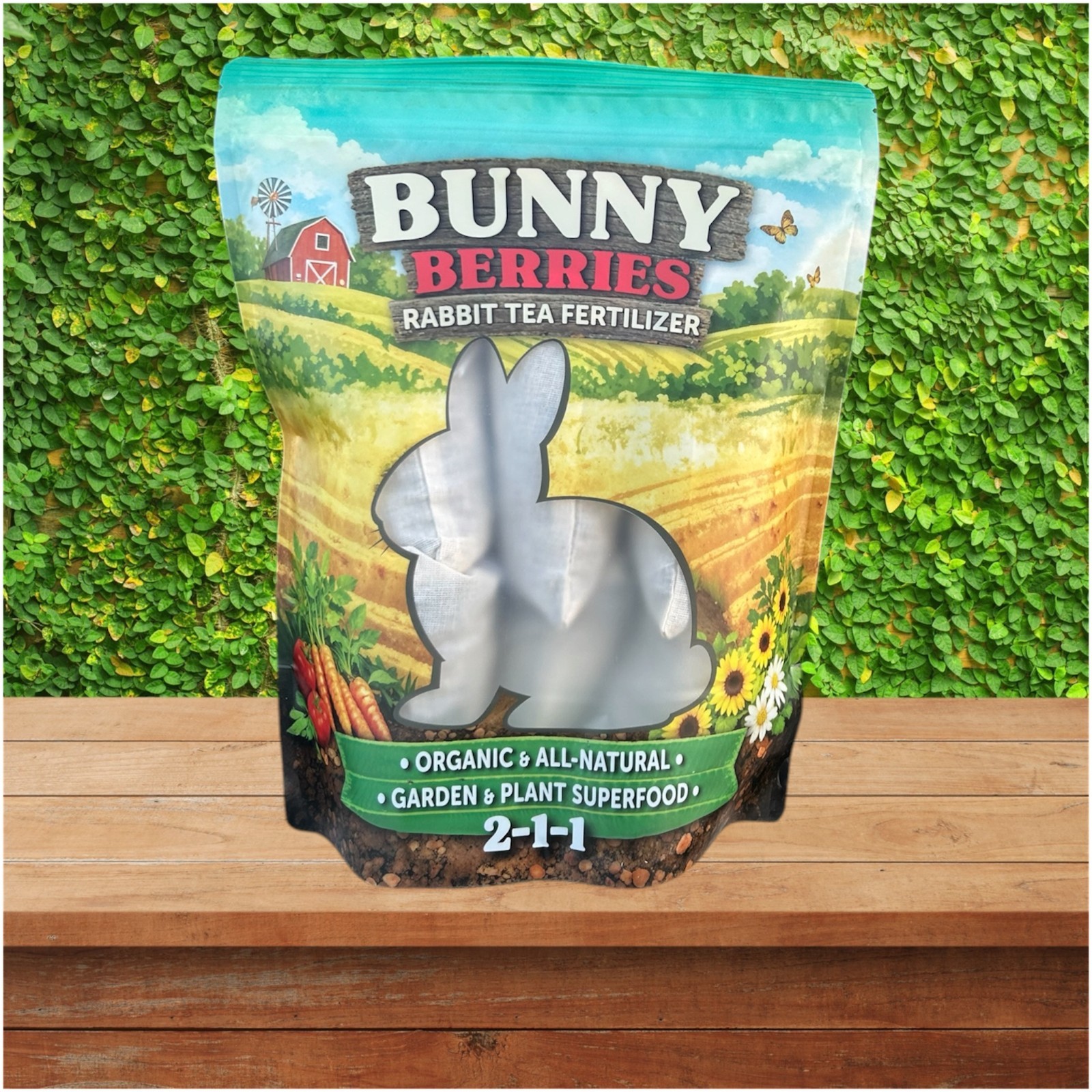 Bunny Berries Organic Rabbit Manure Tea Fertilizer 6 Pack