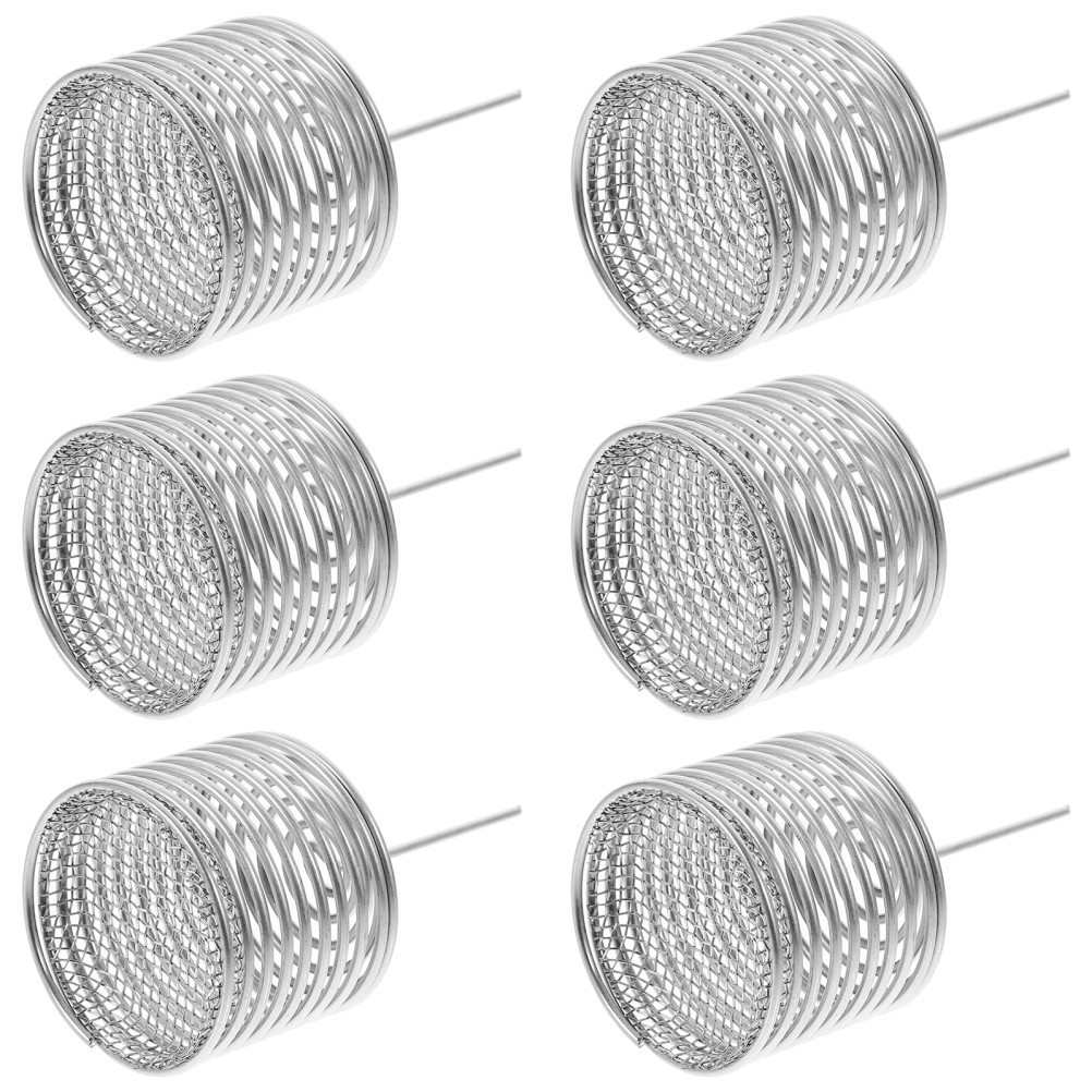 6Pcs Reusable Stainless Steel Bonsai Fertilizer Boxes Gardening Accessory Silver