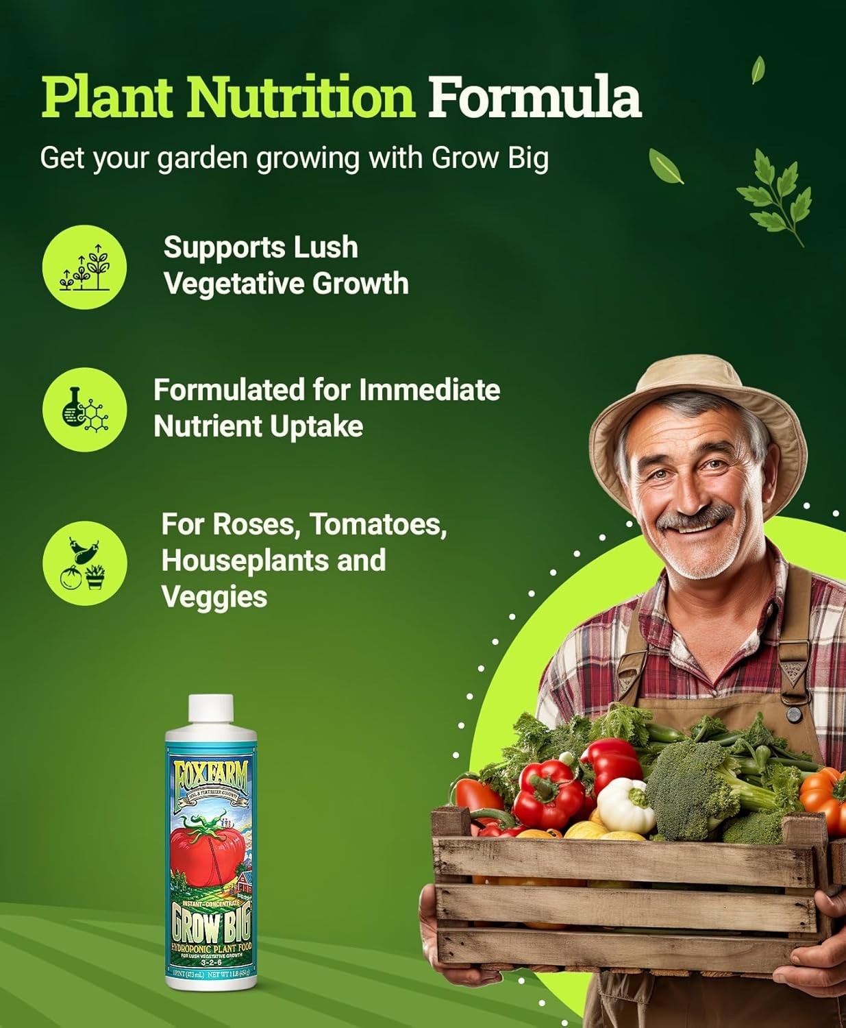 Hydro Organic Liquid Fertilizer 1 Pint – Nutrient-Rich for Thriving Gardens