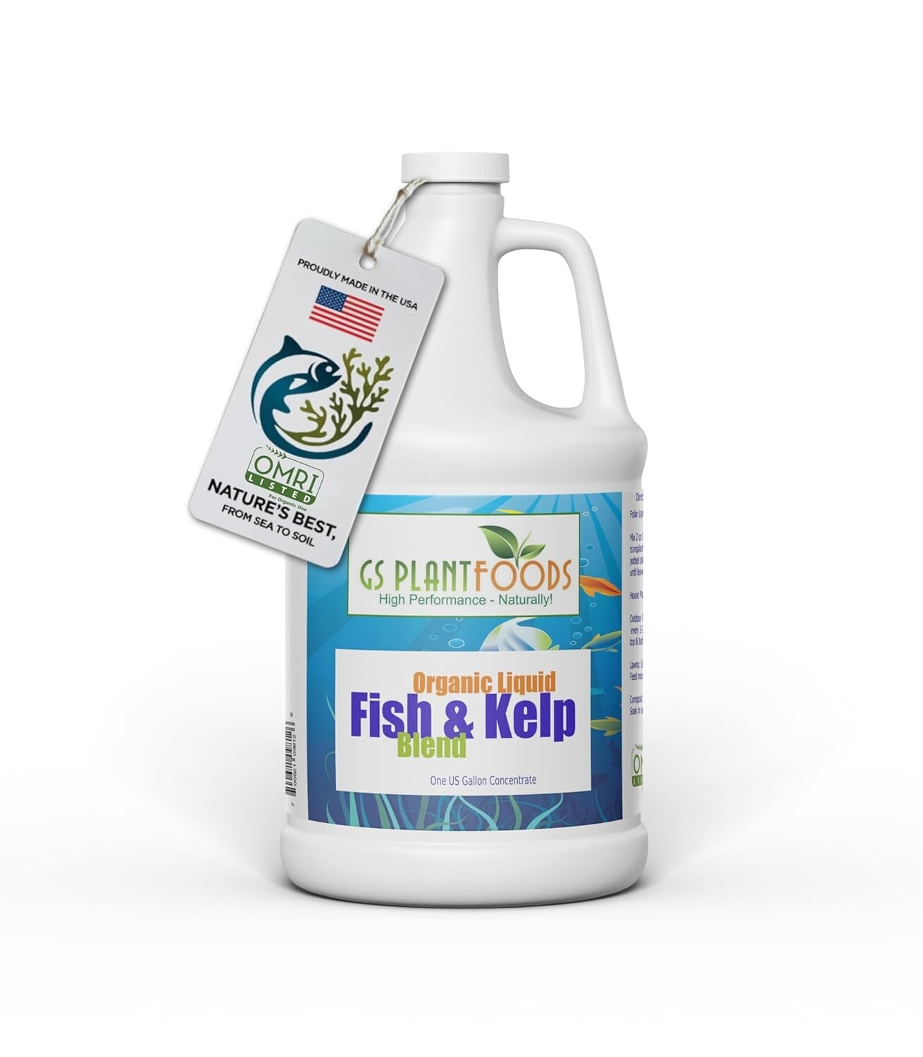 1 Gallon OMRI Listed Fish & Kelp Blend – Natural Organic Fertilizer for Yields