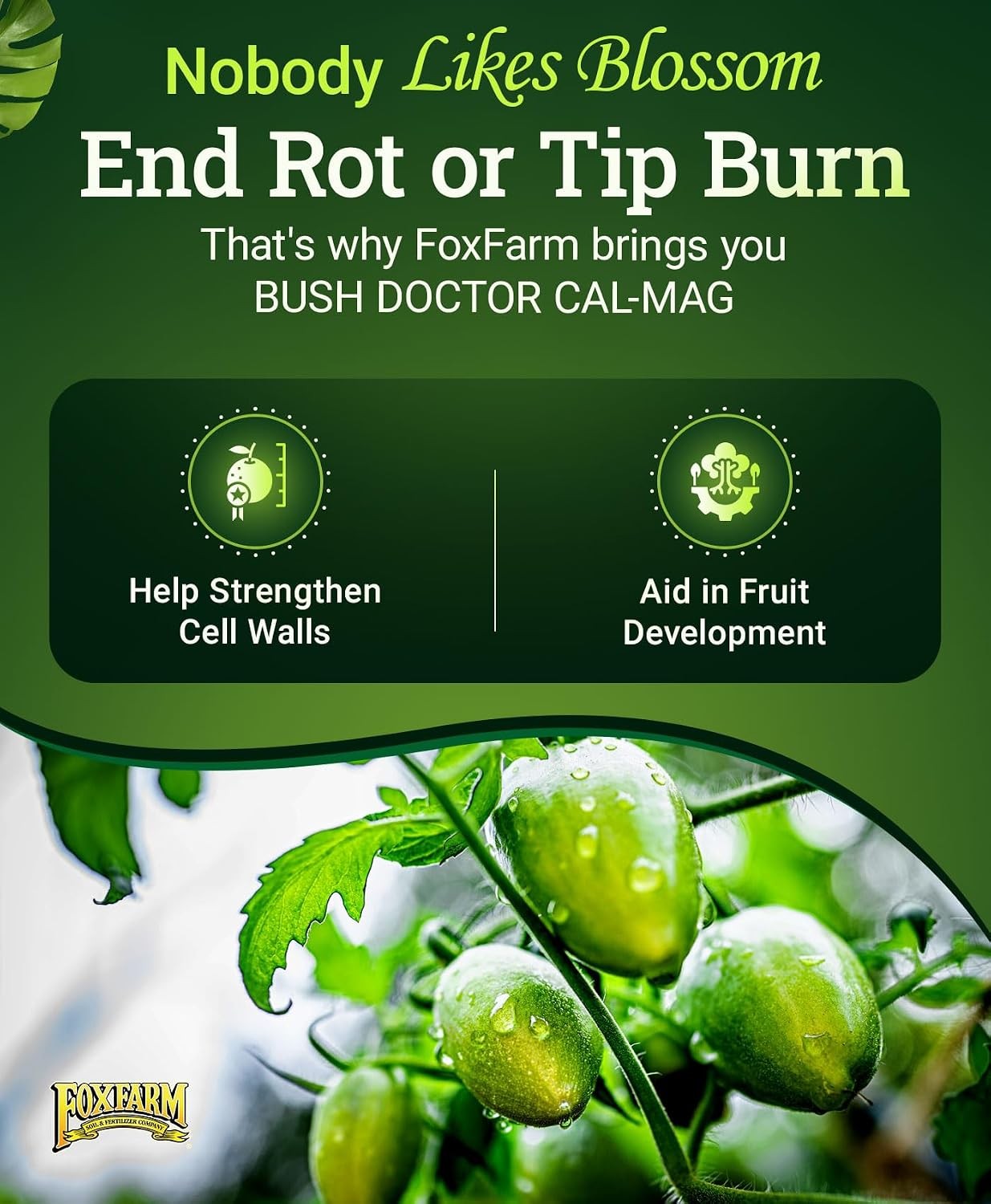 Foxfarm Bush Doctor Cal-Mag 1-0-0 Liquid 3% Calcium, 0.9% Magnesium, 1-Pint