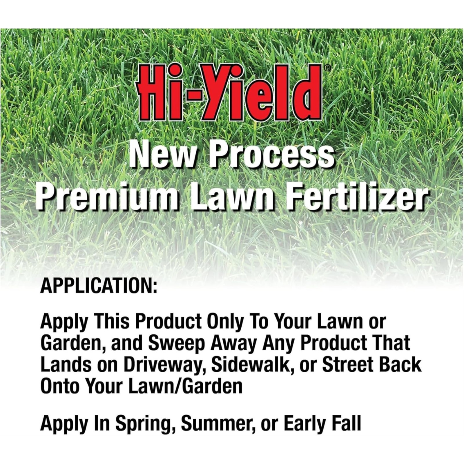 Hi-Yield New Process Premium Lawn Fertilizer for Quick & Deep Greening, 16lbs