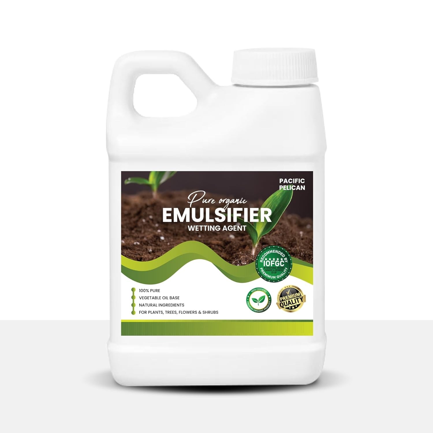 Pacific Pelican Pure Organic Unscented Emulsifier – Pure Vegetable Oil Base