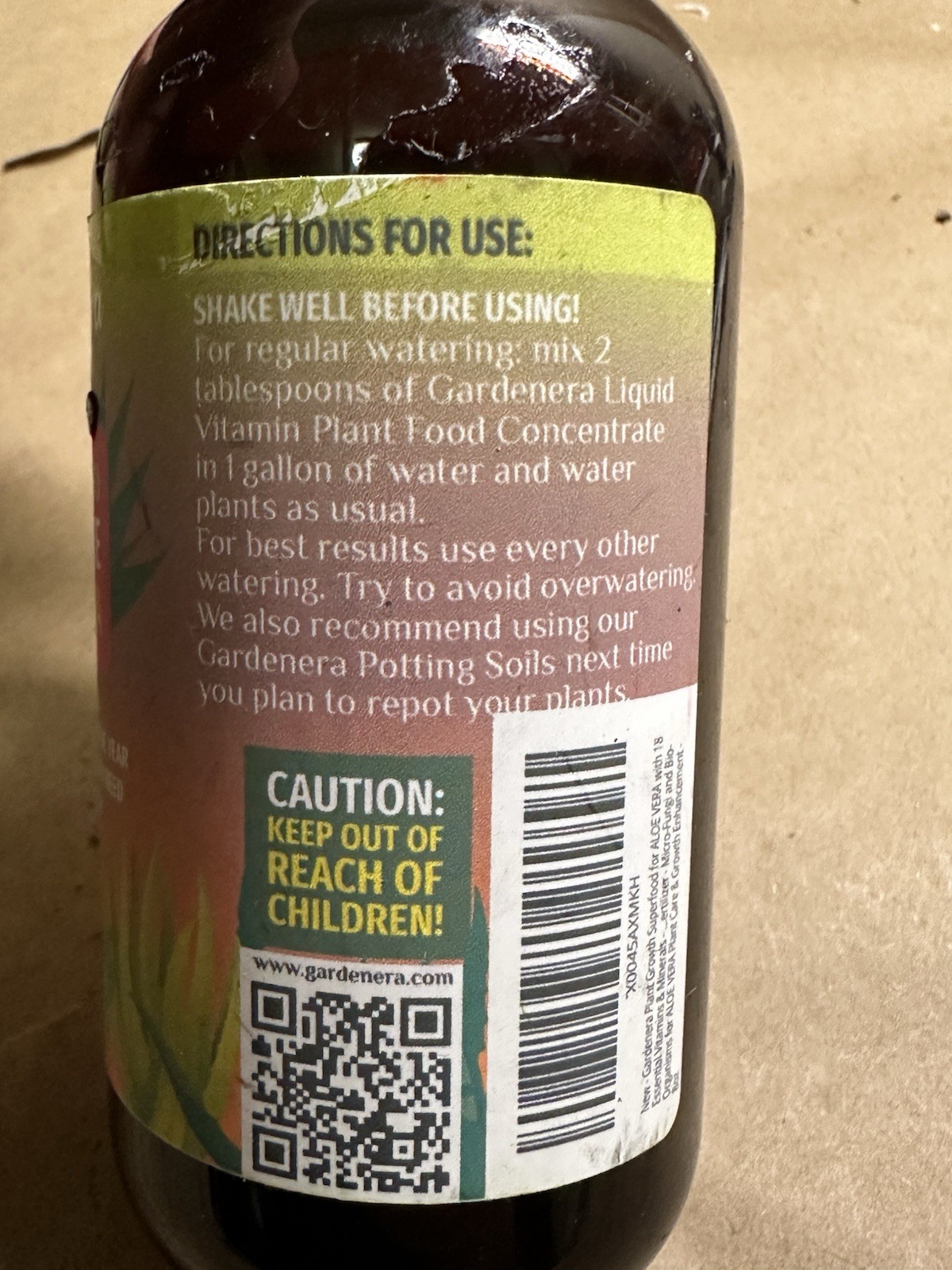 Lot of 18 Gardenera Liquid Plant Food Concentrate for Aloe Vera 8oz