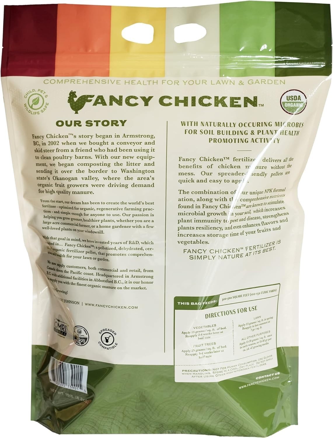 Organic Chicken Manure Pellets – 15lbs All-Purpose Fertilizer for Plants, Veggie