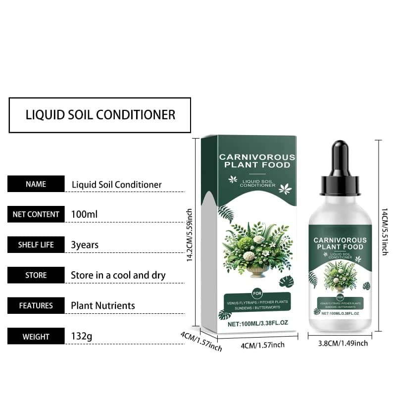 Liquid Soil Conditioner Tropical Plant Growth Supplement Drops Improve Nutrition