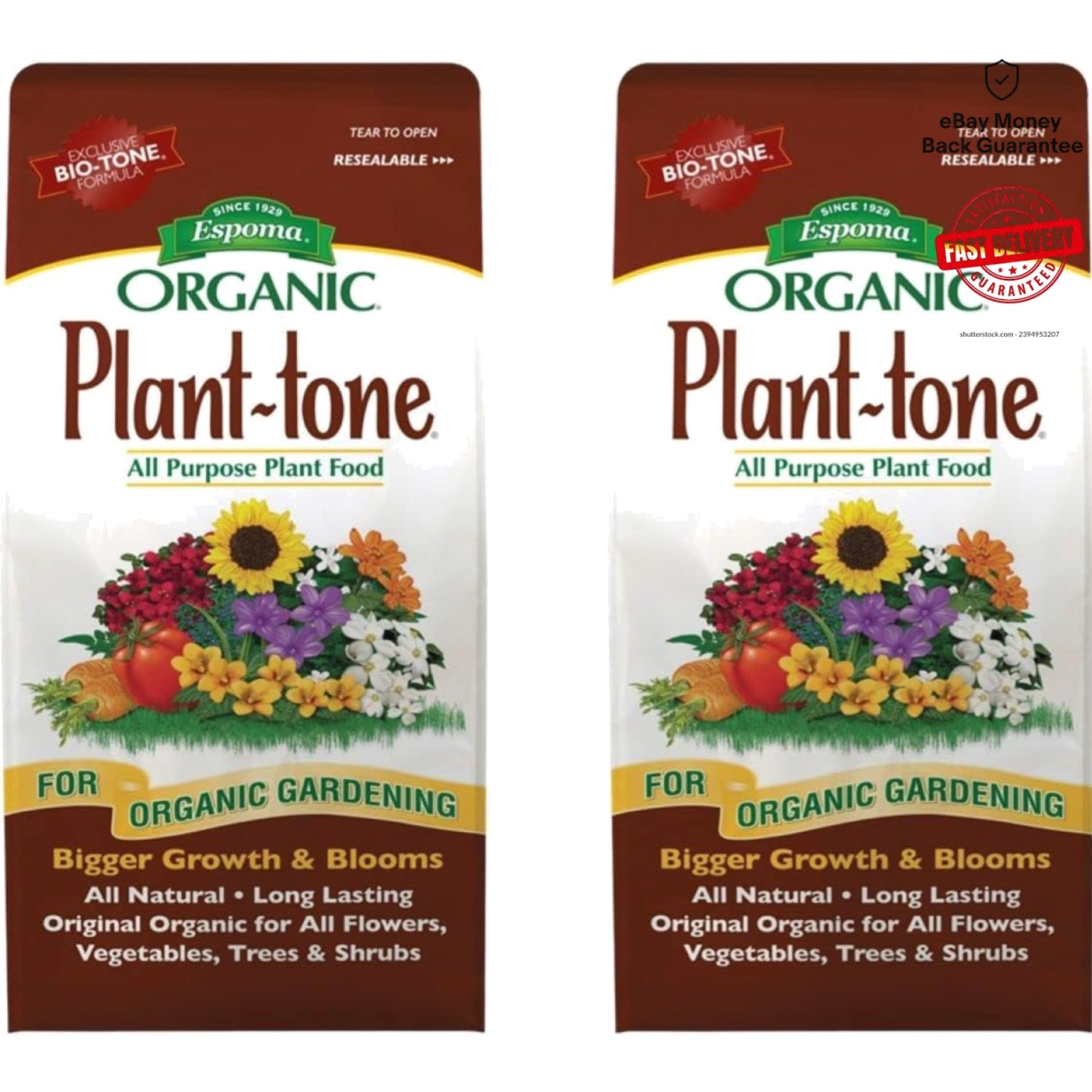 Natural & Organic Plant-Tone Fertilizer for Vegetables and Flowers – 4 lb Bags