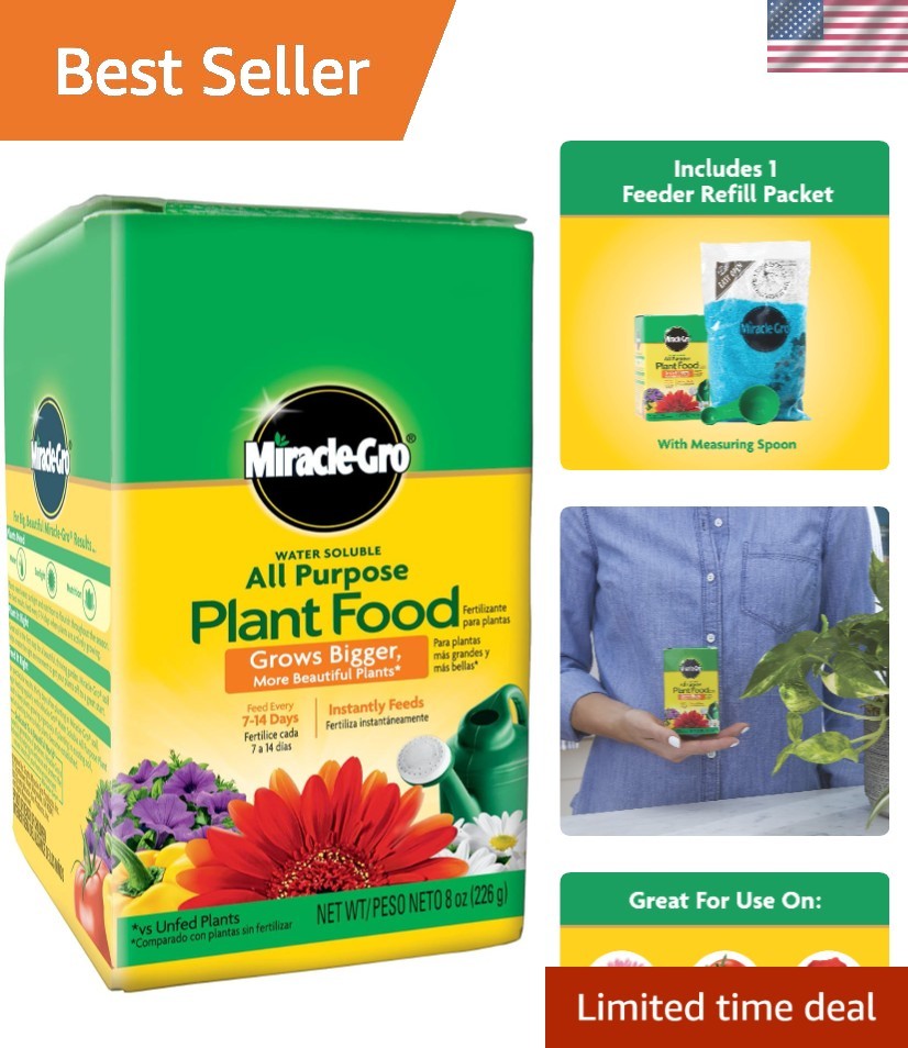 All-Purpose 8 oz Water Soluble Fertilizer for All Plants – Burn-Free Guarantee