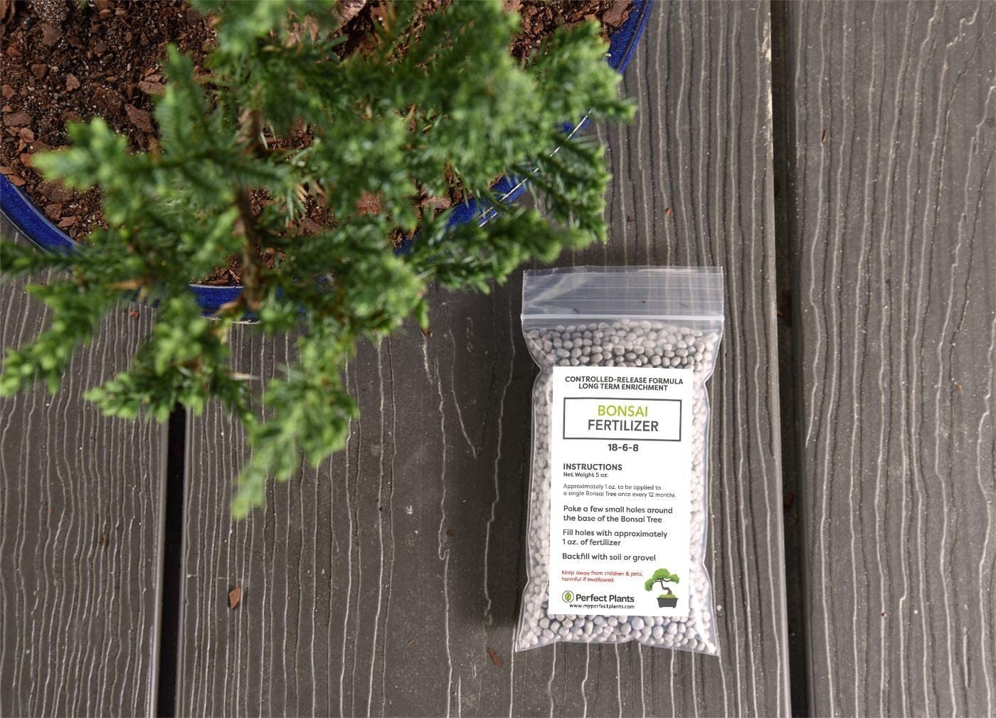 Bonsai Fertilizer Slow Release Plant Food for All Bonsai Tree Varieties 2 Pack