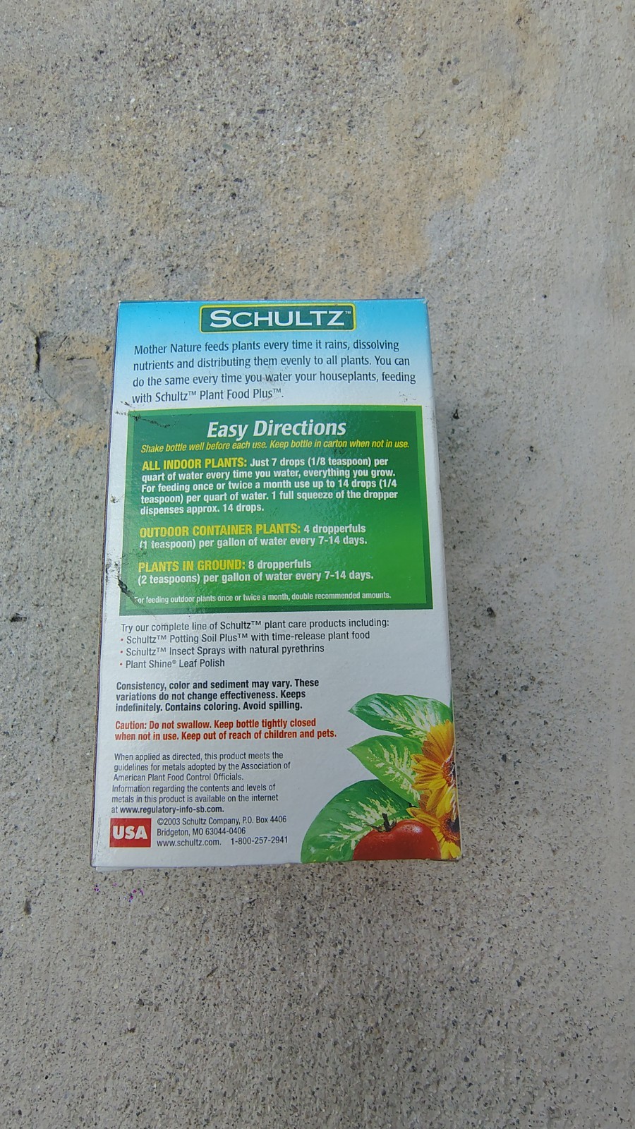 Schultz All Purpose Liquid Plant Food 10-15-10, 4 oz