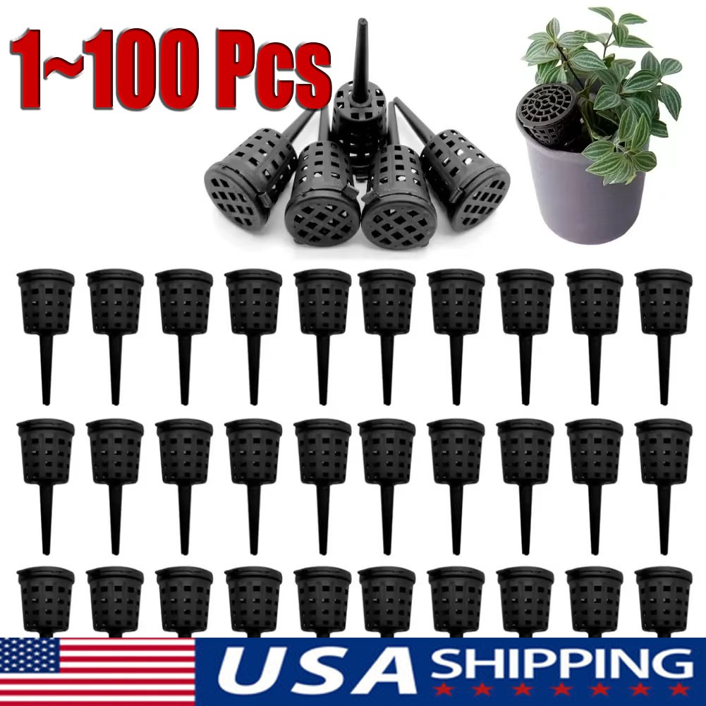 1~100pcs Bonsai Fertilizer Baskets with Lid Portable Fertilizer Mesh Baskets LOT