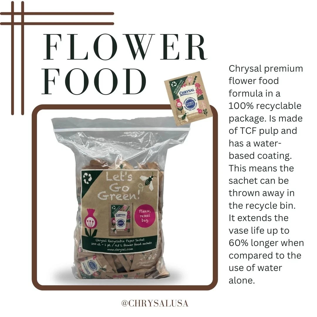 Flower Boost – Recyclable Paper Flower Food – Increase Vase Life with Our Flo…