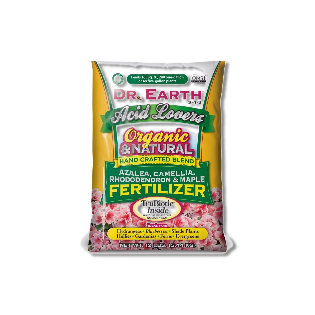 Dr. Earth Acid Lovers Organic Granules Multi-Season Bagged Plant Food 12 lb 710