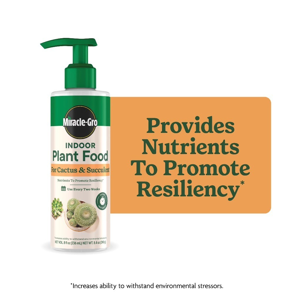 Liquid Plant Food for Cacti and Succulents Indoor Houseplants 8 fl oz Fertilizer