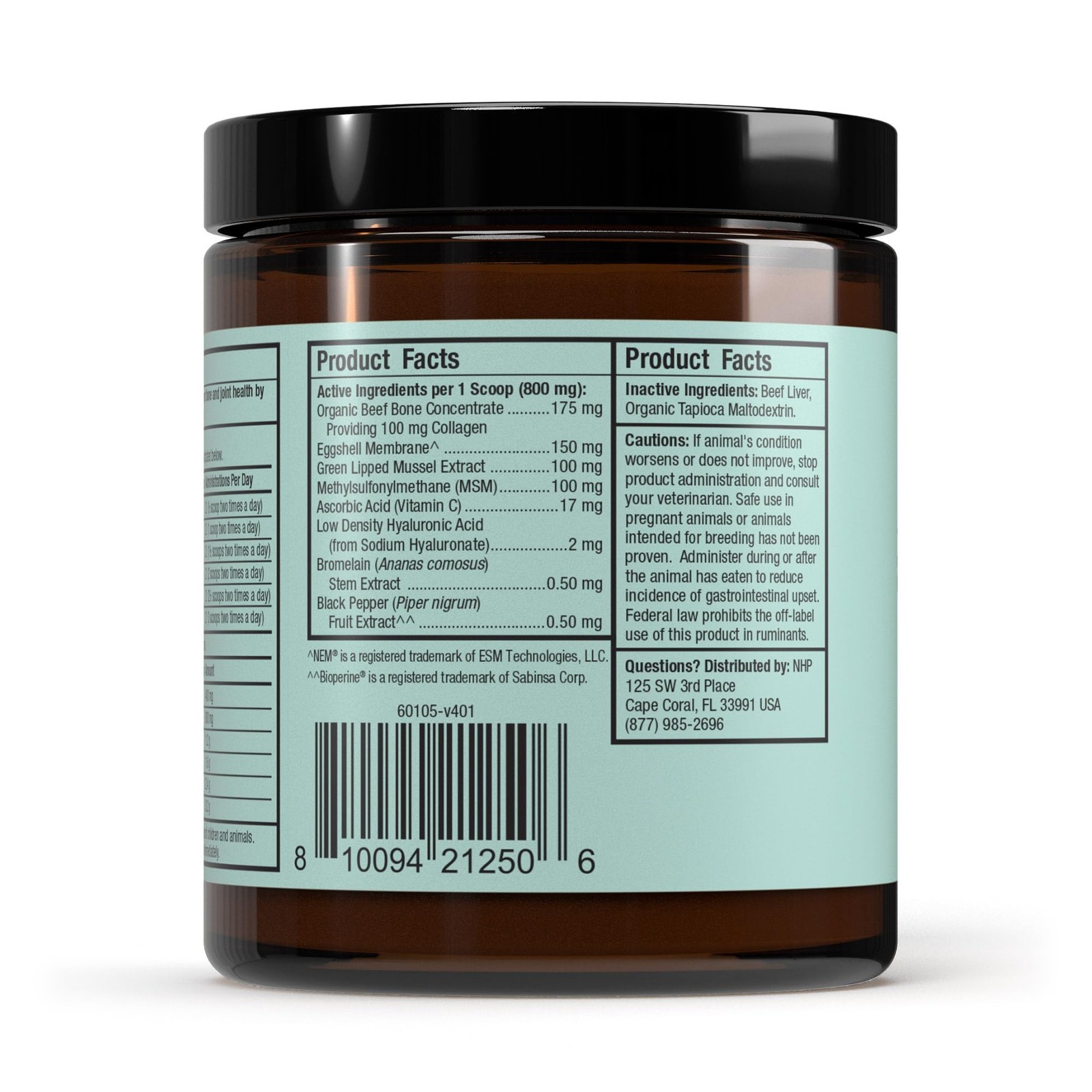 Bark & Whiskers Joint Support for Dogs & Cats, 1.69 Oz. (48 g), Col… Fast Ship