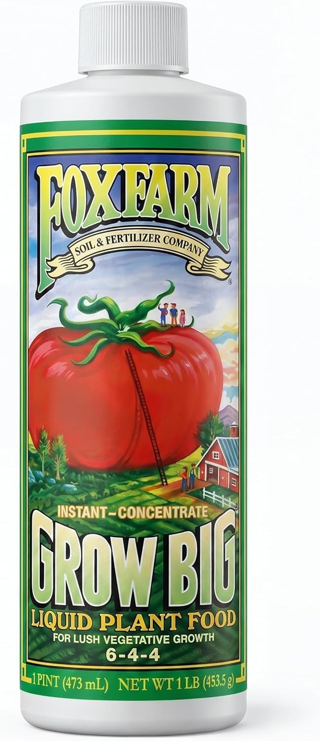 Grow Big Liquid Plant Food – 6-4-4 House Plant Fertilizer for Lush Vegetative…