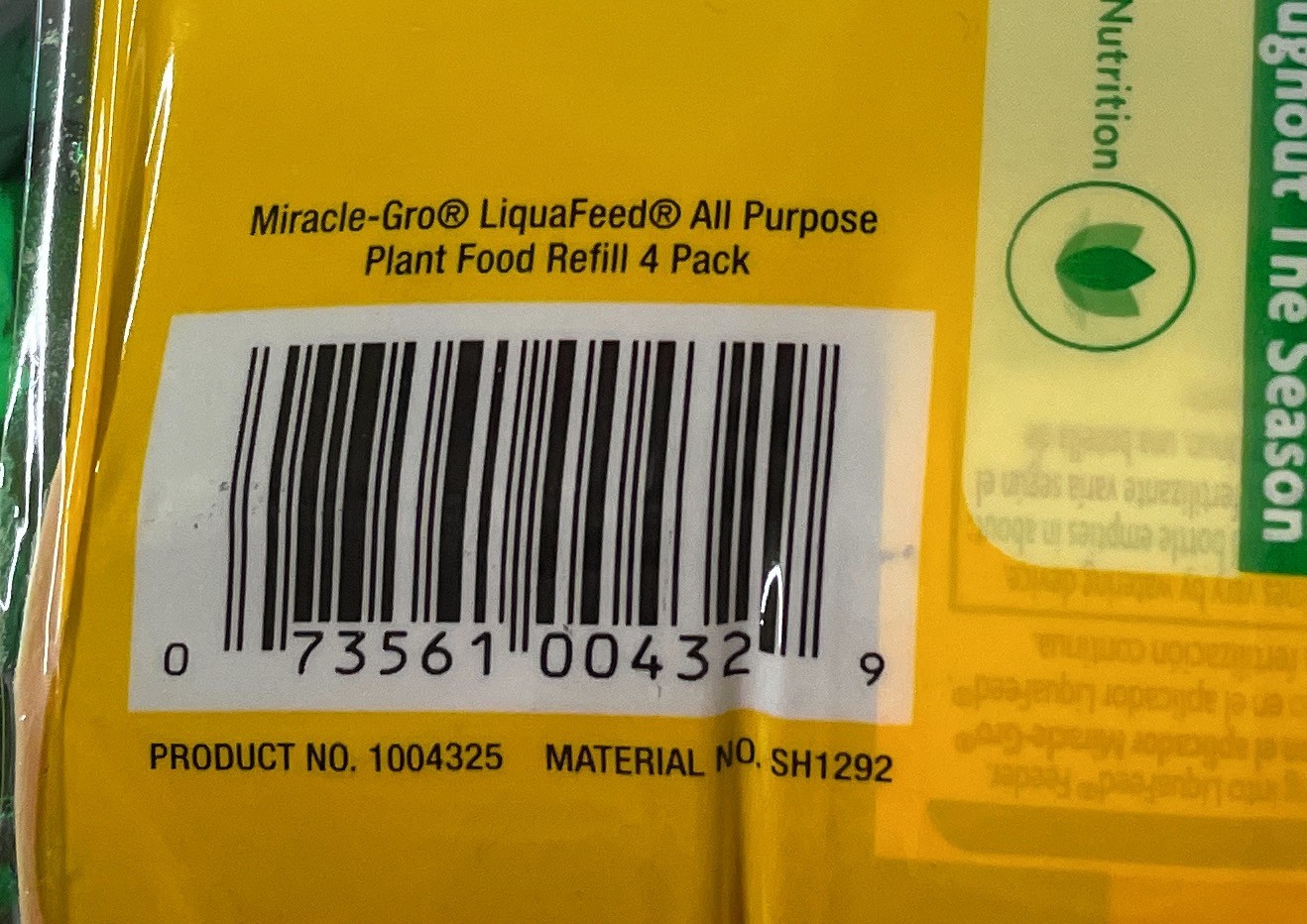 Miracle-Gro Liquafeed All Purpose Plant Food Refill, 16oz, 4-Pack, Lot of 2