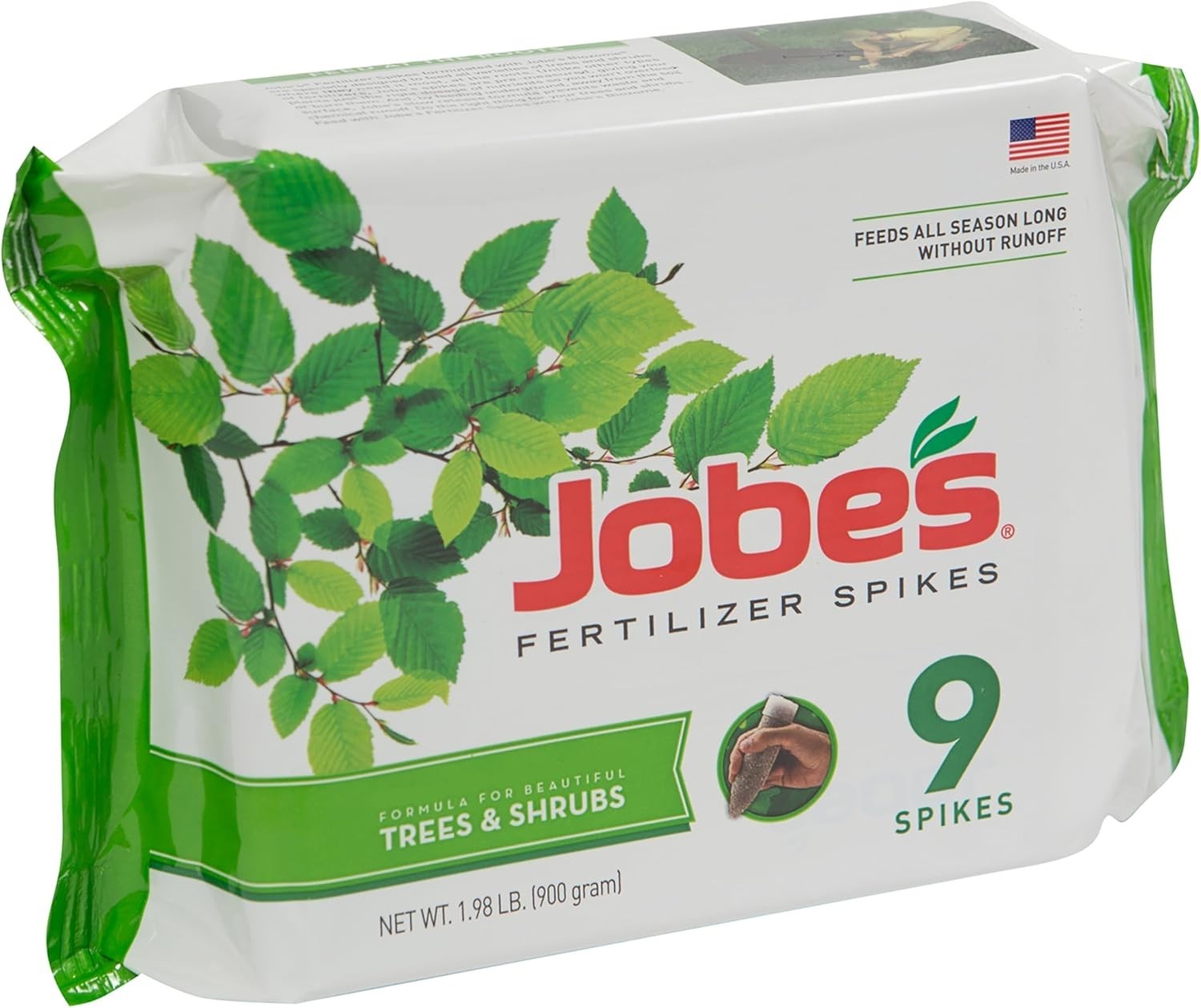 Jobe’s 9 Count Slow Release Fertilizer Spikes – Perfect for Tree & Shrub Health