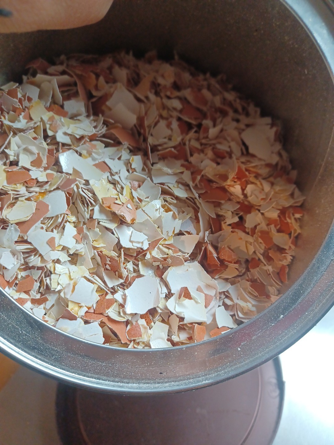 Crushed Eggshells 4 Pounds Calcium Fertilizer Brown & White Egg Shells USA