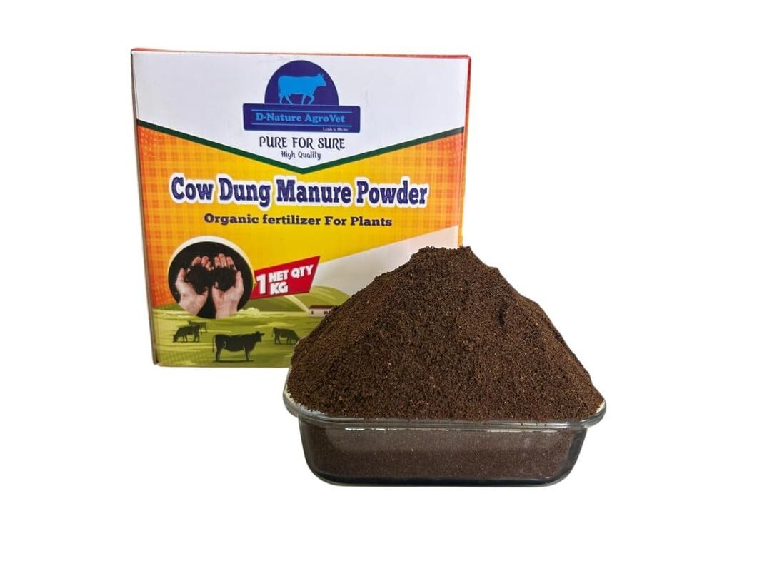 D-Nature AgroVet Mangala Cow Dung Powder For Organic Farming, Composting