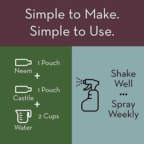 Emilys Naturals Neem Oil Plant Spray Refill Kit Makes 48oz Spray Bottle Not Inc