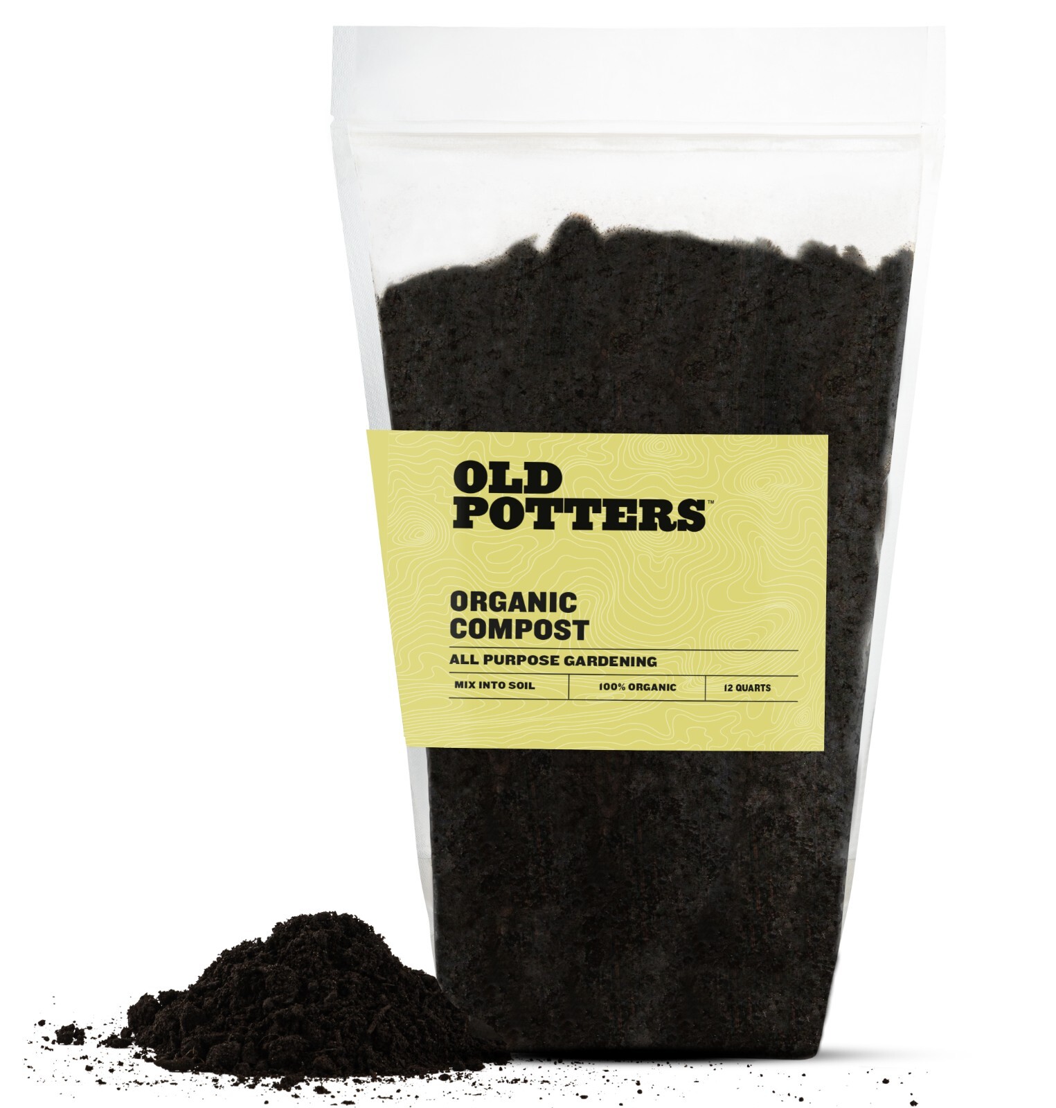 Organic Compost Plant Based Potting Soil, Garden Fertilizer, Boosts Growth 12qt