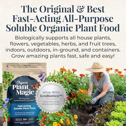 Organic Plant Magic – All-Purpose Organic Fertilizer & Plant Food Concentrate…