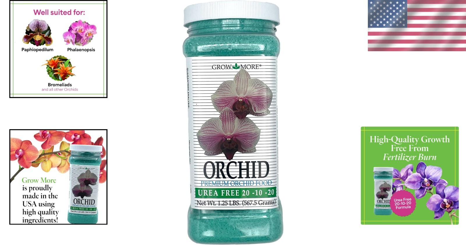 1.25 lbs Micronutrient-Rich Water-Soluble Orchid Fertilizer for Exquisite Blooms