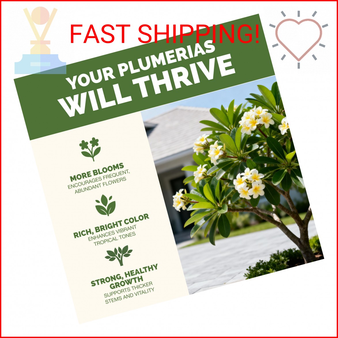 Plumeria Fertilizer – Liquid Plant Food for More Blooms, Healthy Tropical Growth