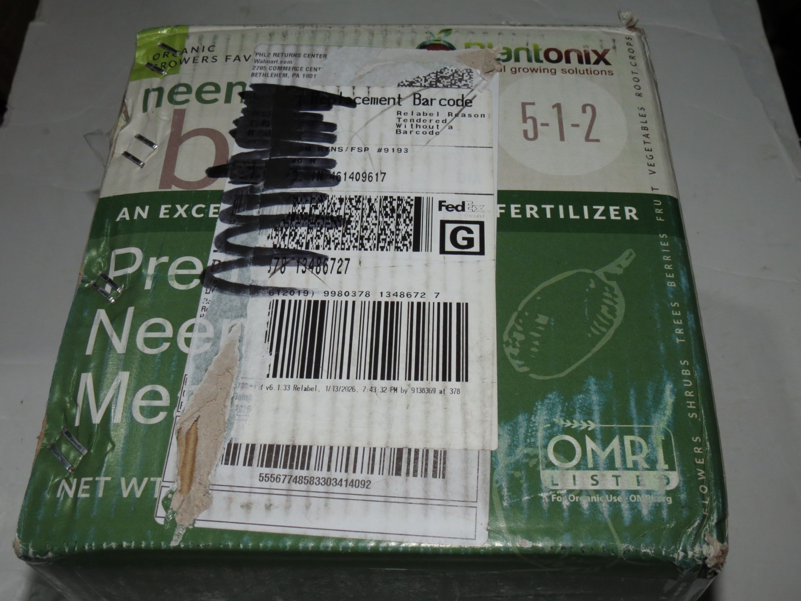– Neem Seed Meal – Organic Neem Cake for Plants – OMRI Neem Bliss (10lbs)