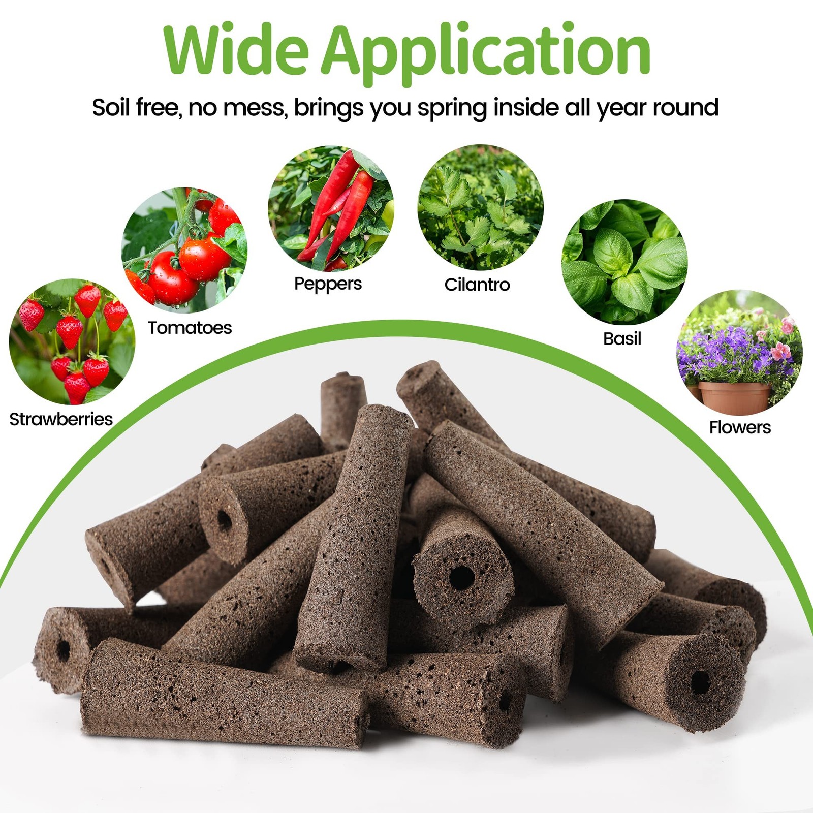 30 Pack Grow Sponges, Replacement Root Growth Sponges Seed Pods Compatible wi…