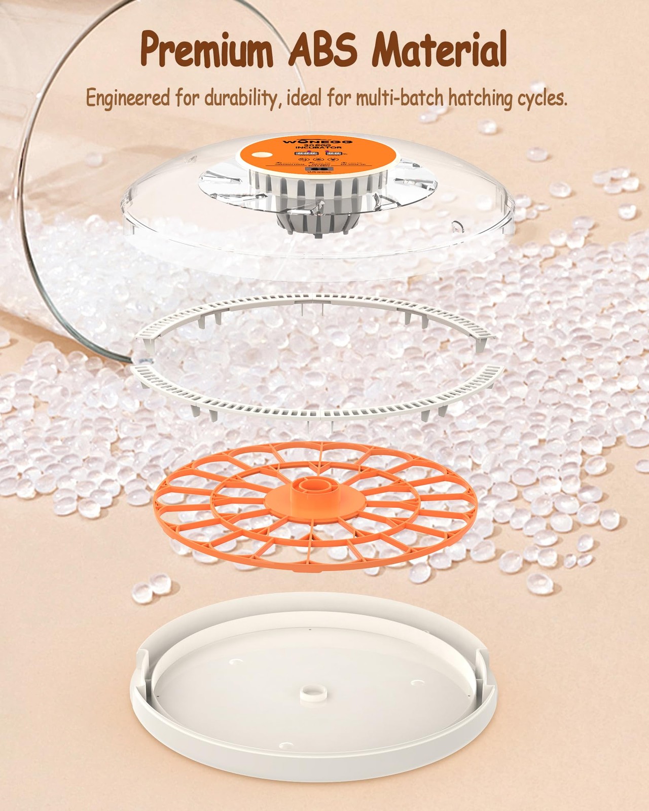 Wonegg Incubators For Hatching Eggs Automatic Egg Turning Auto Temperature