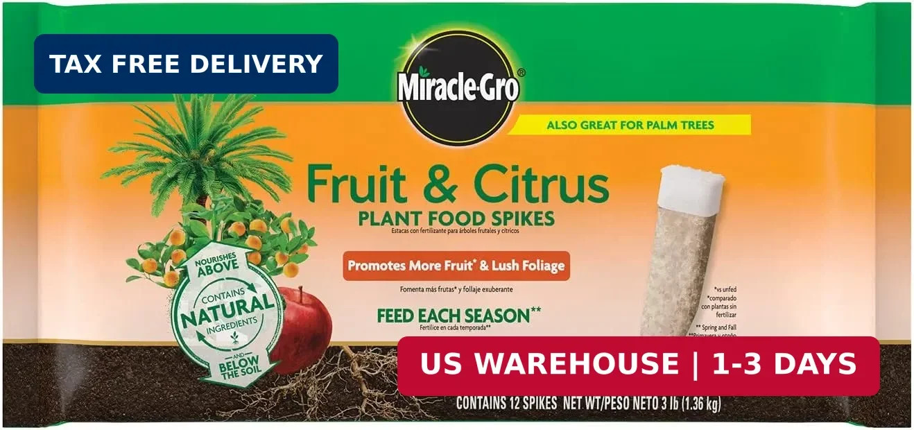 Fruit & Citrus Plant Food Spikes 12 per Pack, Free Shipping