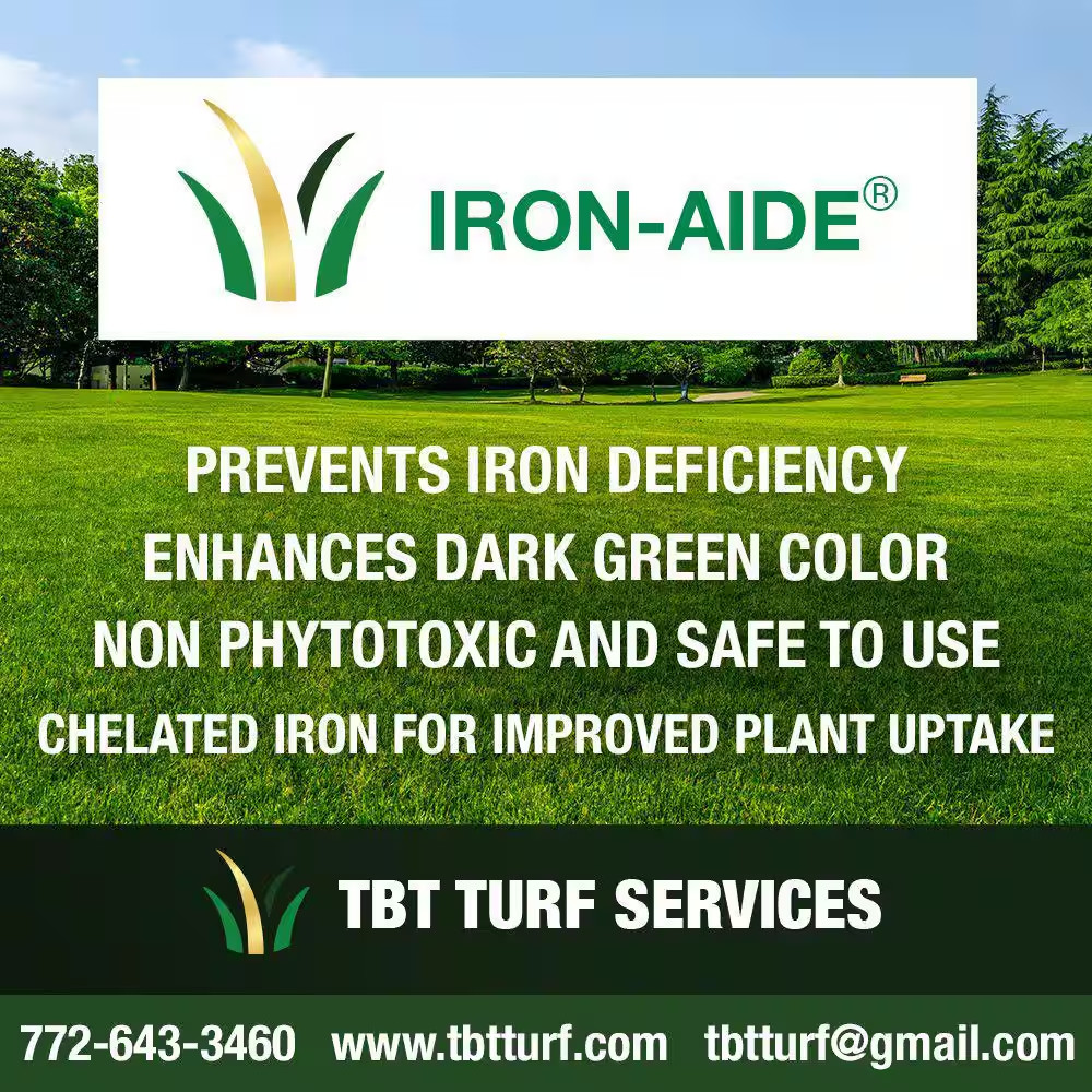 Chelated Iron for Prevention and Correction of a Iron Deficiency in All Turf Gra