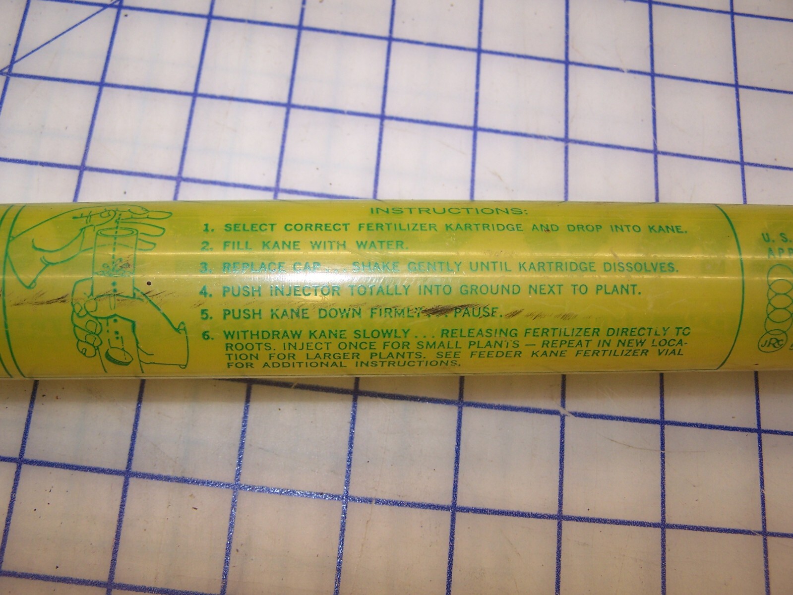 Vintage Feeder Kane Root Feeder Fertilizer Tube Tool 38″ Long 5″ Spike