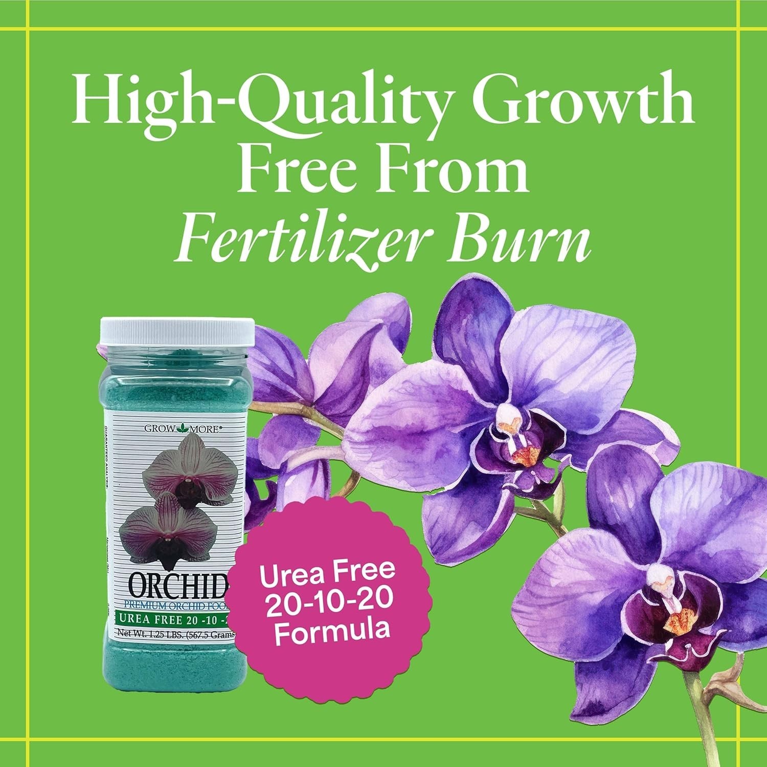 1.25 lbs Micronutrient-Rich Water-Soluble Orchid Fertilizer for Exquisite Blooms