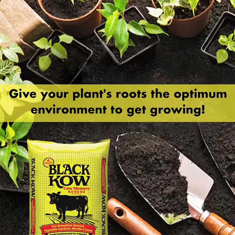 8 Qt. Nitrogen Phosphate Composted Cow Manure Plant Fertilizer Soil Amendment