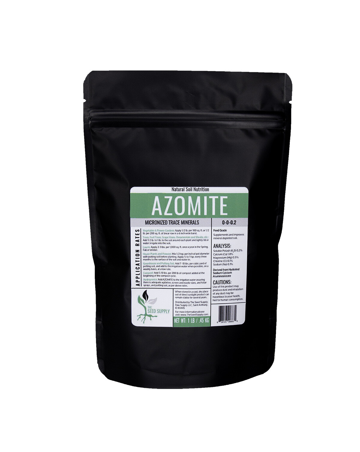 1 Pound AZOMITE Powder Volcanic Ash Rock Dust Fertilizer 67 Trace Minerals