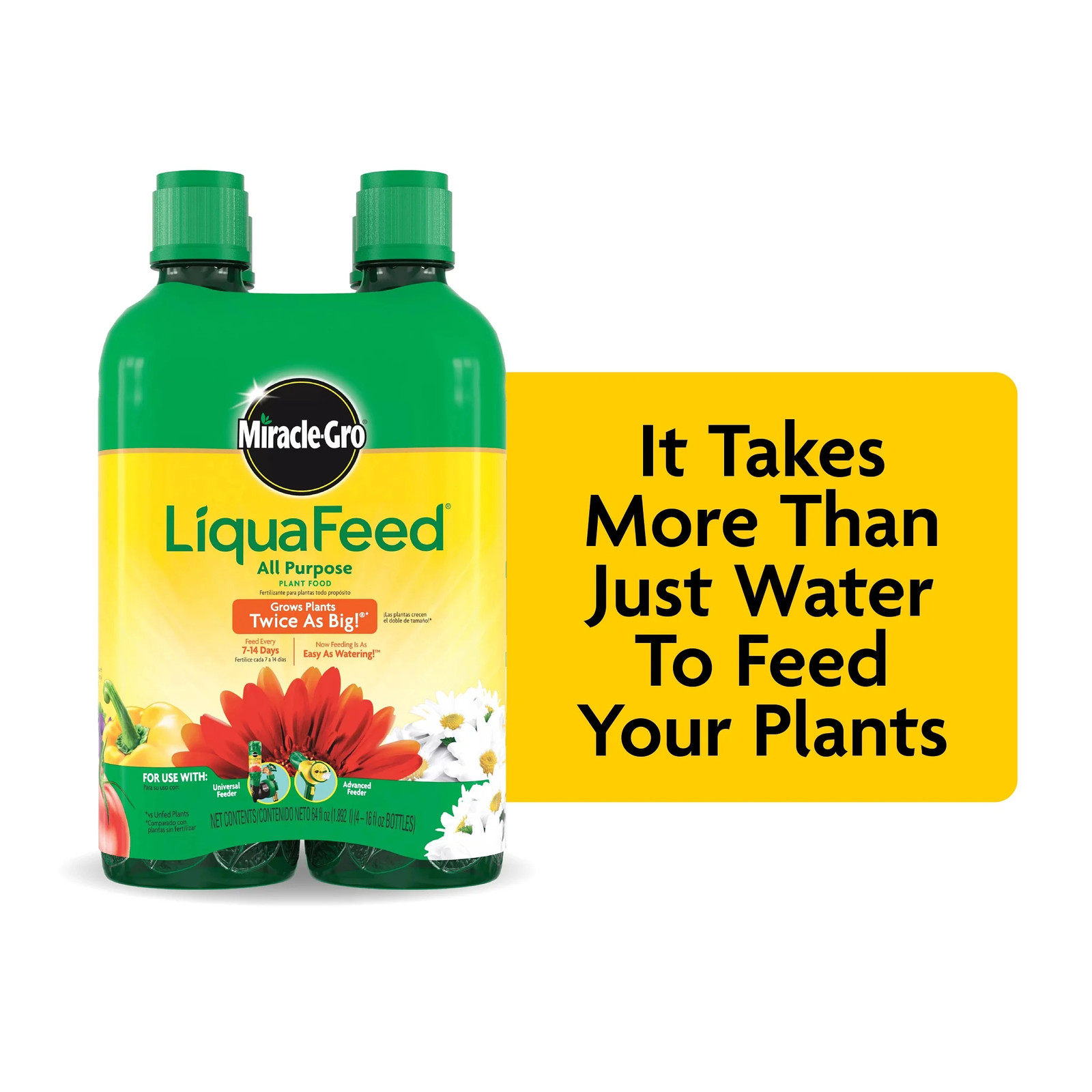 Miracle Gro Liquafeed All Purpose Plant Food Fertilizer, 4 Pack