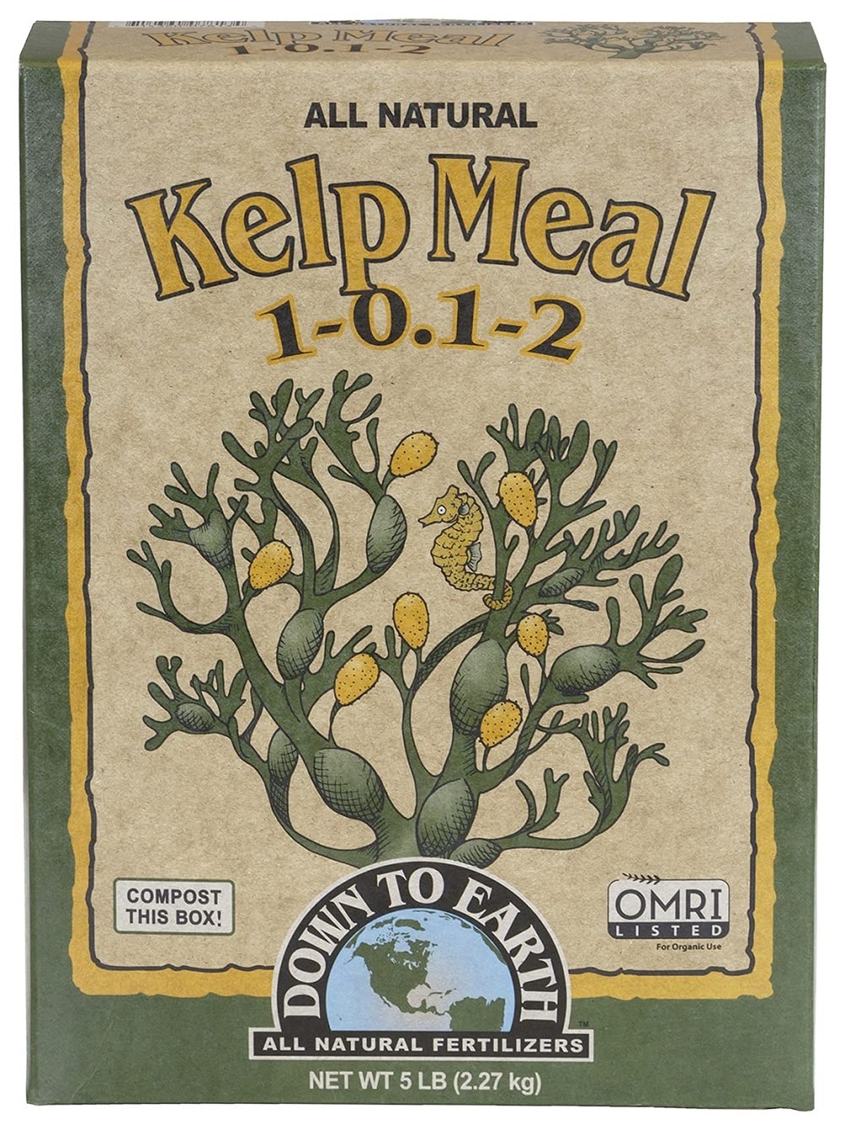 Down to Earth Kelp Meal 1-0.1-2, 5lbs 5 lbs.
