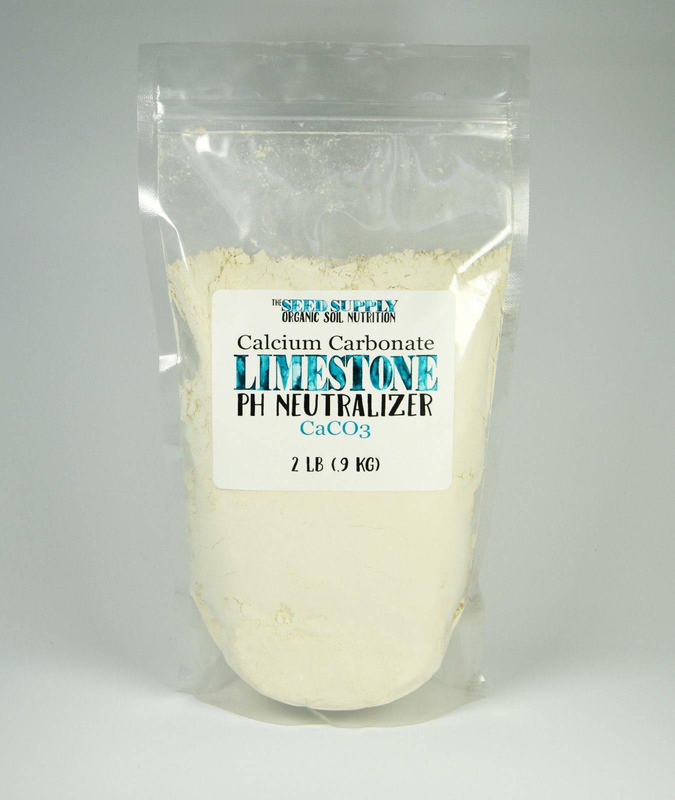 2 Pound Limestone Calcium Carbonate Powder | Organic Fertilizer | pH Neutralizer